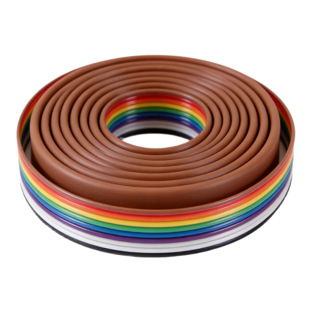 For Prototyping 5m Long Ribbon Cable Tinned Copper Wire Connection Flexible Flat Design Compact Pin Configuration