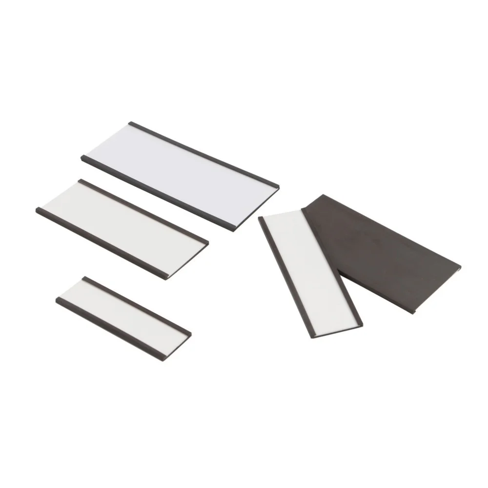 20pcs C-channel Magnetic Label Holder Strip With Pvc & Paper C Profile Magnetic Strip Width 20mm 25mm 30mm Available