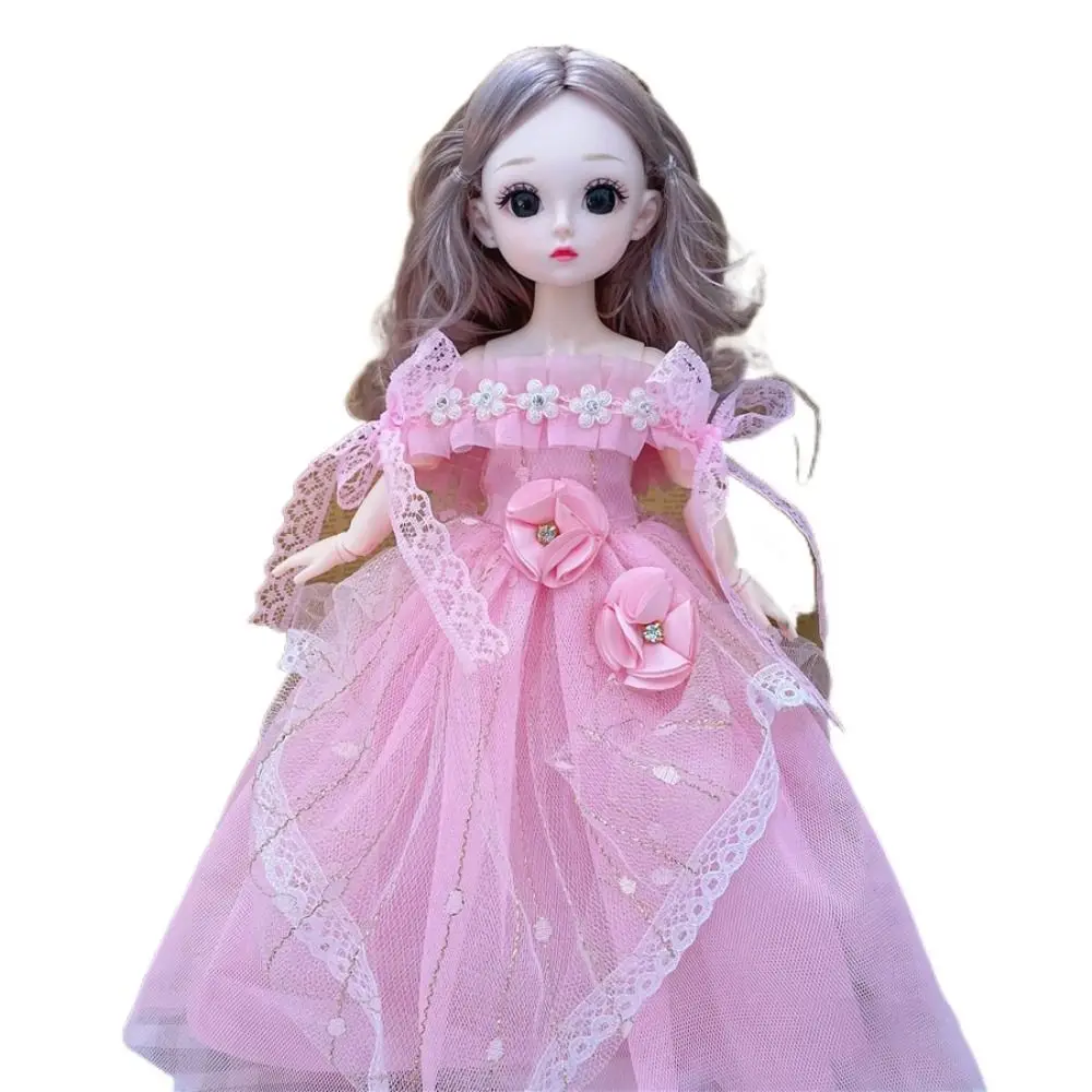 Boneca DIY com articulações removíveis para meninas, bonecas Bjd 1/6, vestido com roupas e sapatos, olhos delicados, brinquedo presente de aniversário, conjunto completo na moda