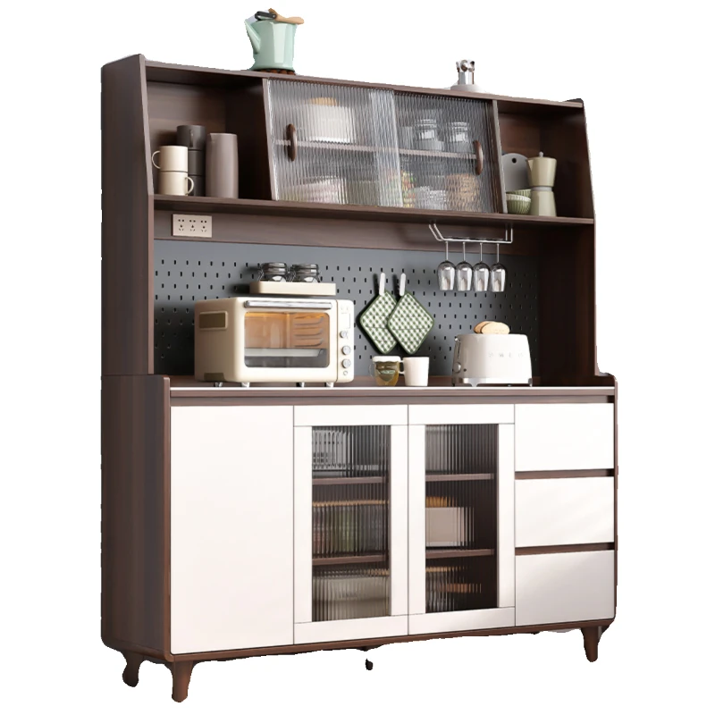

Solid wood dining side cabinet Modern simple living room wine cabinet