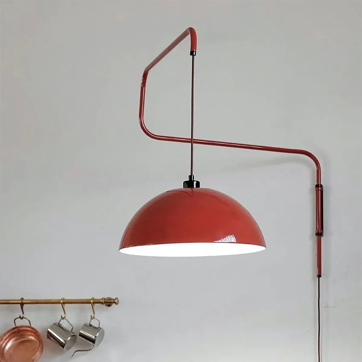 Nordic Pendant Light for Kitchen Island Long Arm Adjustable Wall Hanging Lamp  Bedroom Bedside Wall Indoor Light Fixture