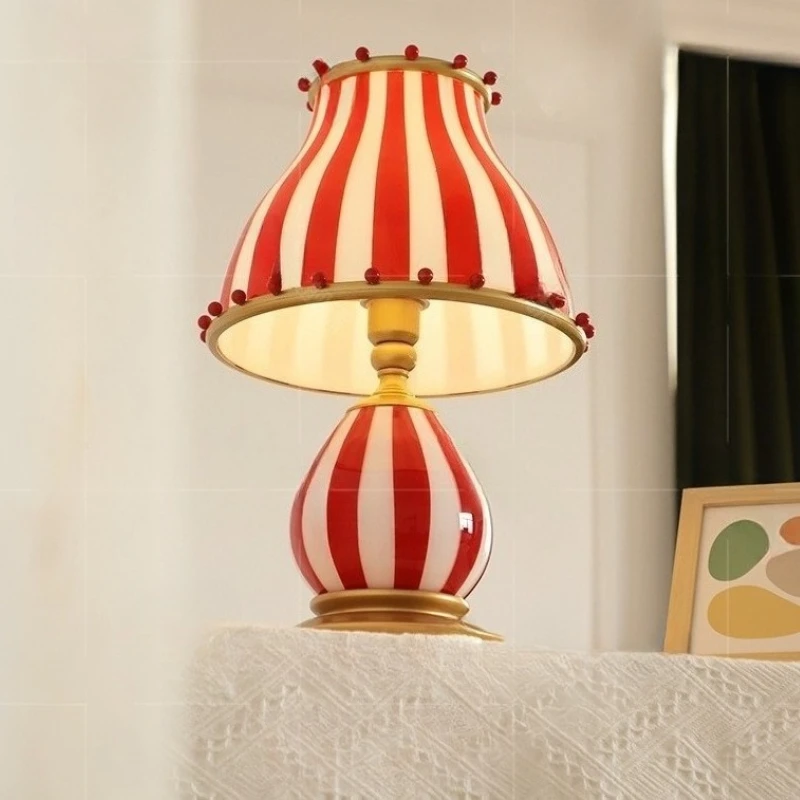 American Designer Novelty Style Glass Artistic Floor Lamps for Bedroom Dormitory Lighting Home Atmosphere Ornaments Floor Lights