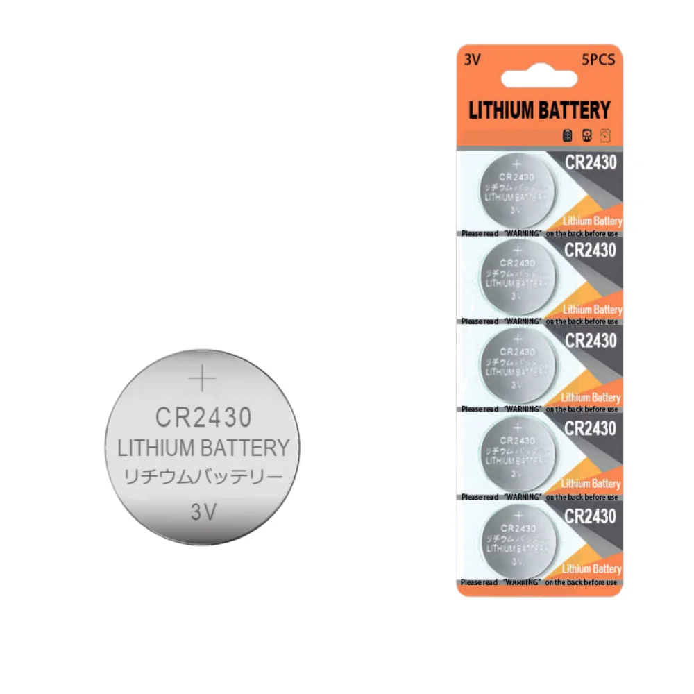 3V CR2430 Lithium Coin Cell Battery Multiple Models DL2430 BR2430 LM2430 ECR2430 Portable Replacement Battery for Car Key Watch