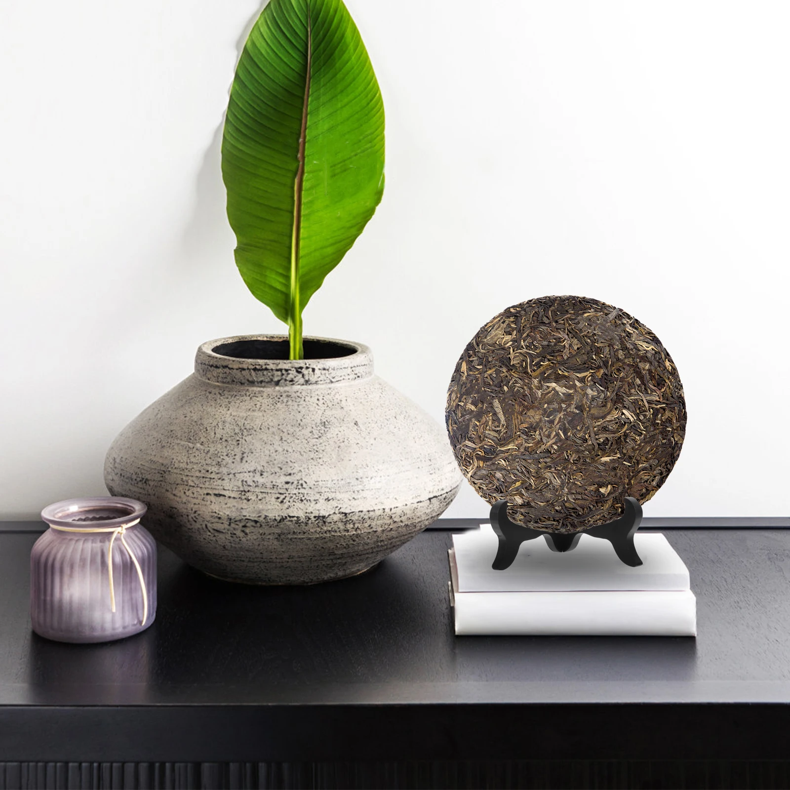 

Tea Cake Display Rack Plate Stand Wood Picture Frame Holder Black Racks Stands for Photos Awards Multi Functional Book Model