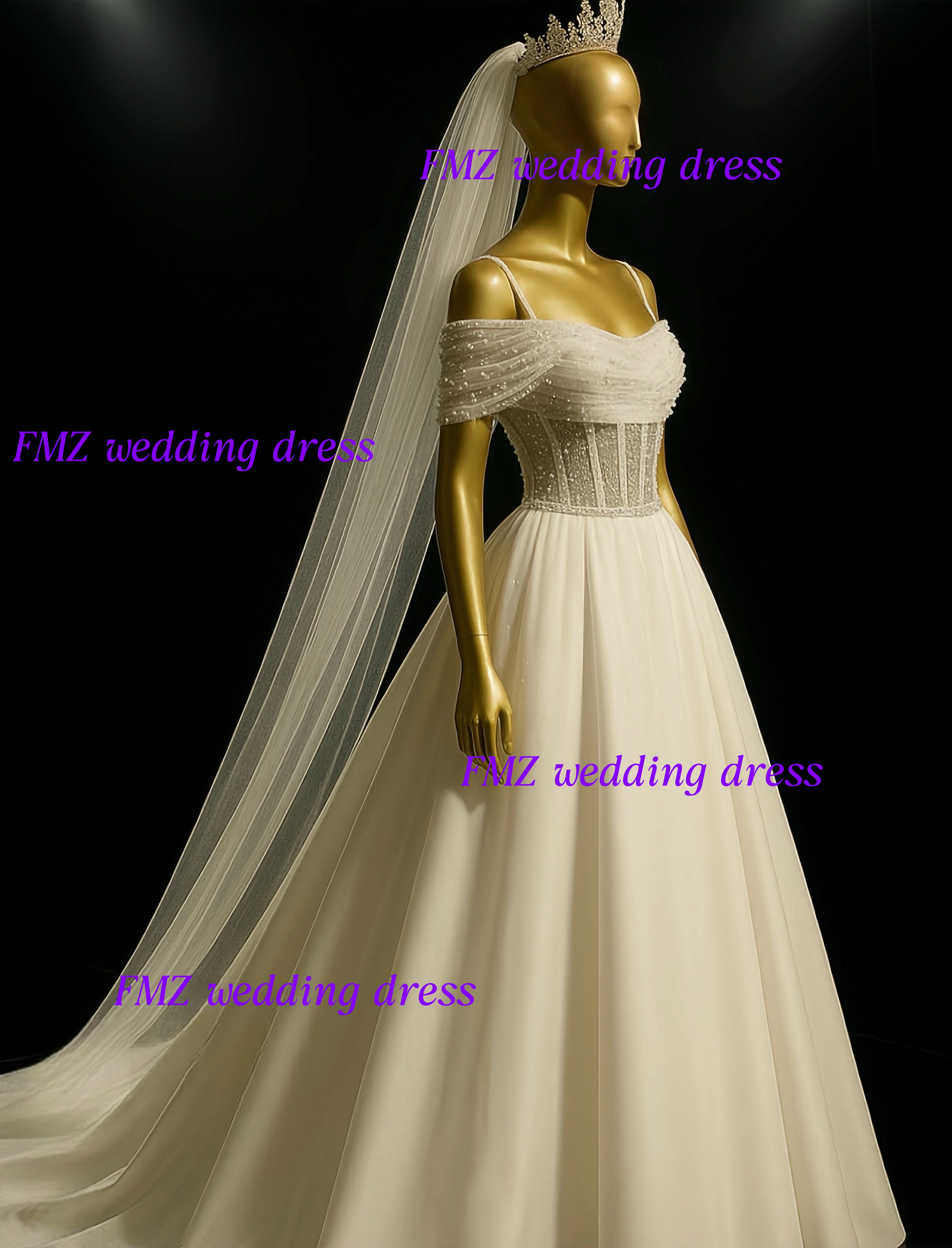 Customzied strapless mouwloze baljurk prachtige trouwjurk vestidos de novia amanda novias amanda novias officieel