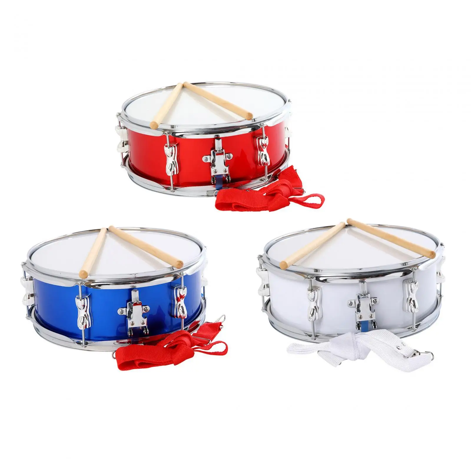 

13" Snare Drum Music Drums Portable with Shoulder Strap Percussion Instrument