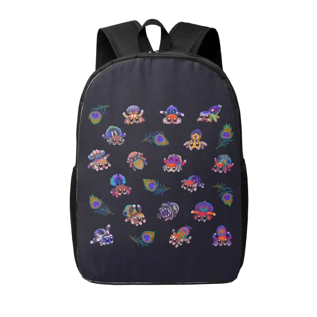 

Peacock Spider Woman Backpacks Boys Girls Bookbag Waterproof Children School Bags Portability Travel Rucksack Shoulder Bag