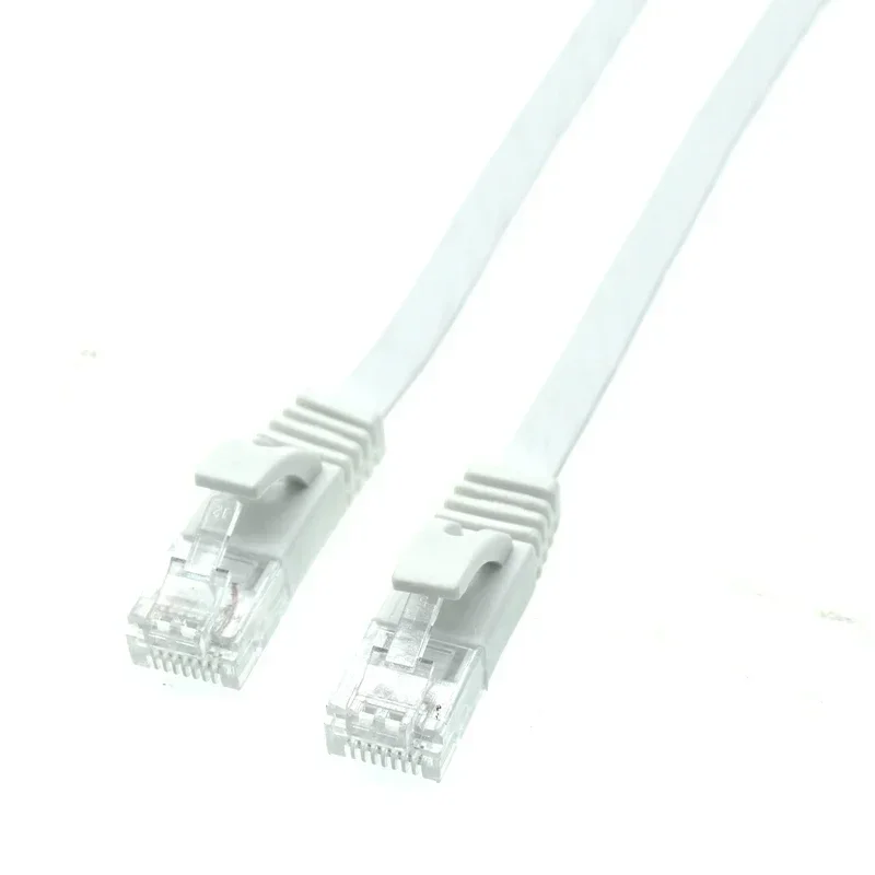 0.2m 0.5m 1m 2M 3m 5m 10m 15m 20m 30m cable CAT6 Flat UTP Ethernet Network Cable RJ45 Patch LAN cable black white