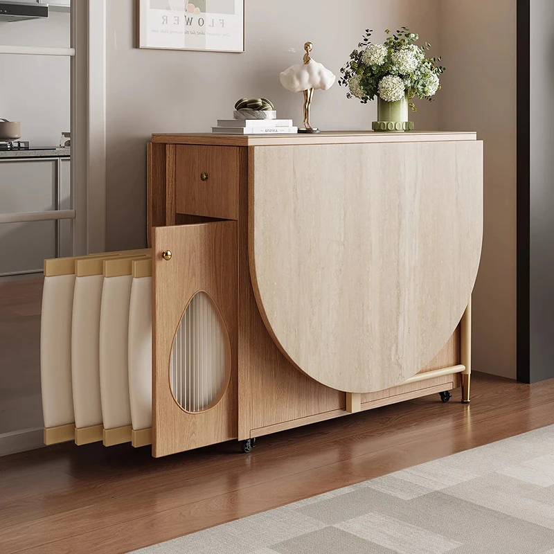 

Luxury Space Saving Dining Tables Nordic Mid Century Unique Design Dining Tables Elegant Modern Table A Manger Pliante Furniture