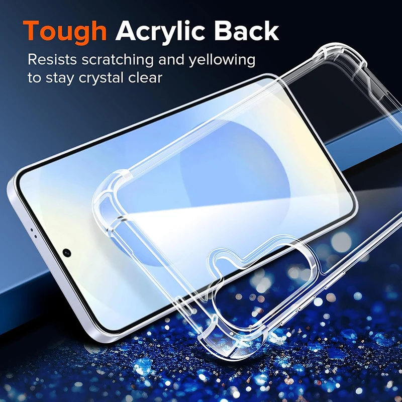 Funda híbrida a prueba de golpes para Samsung Galaxy S25 S24 S23 S22 S21 FE Ultra Plus A16 A55 A15 A35 A54 A34 A14 A53 A33 funda dura suave