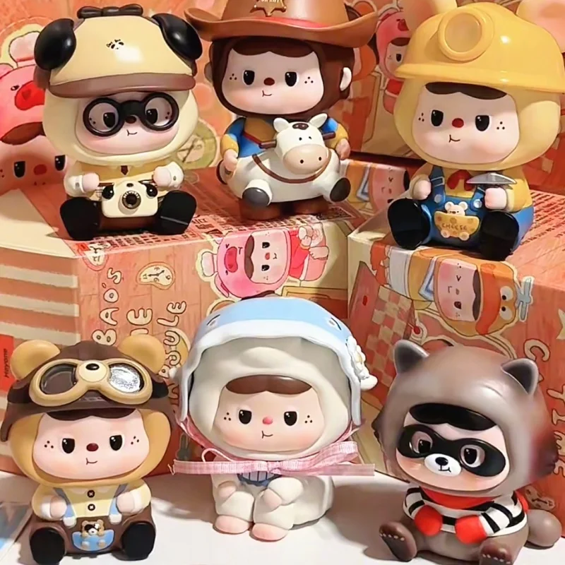 

Heyone BAOBAO'S Time Capsule Series Blind Box Kawaii Desktop Anime Action Figure Decoration Cute Girl Birthday Toys Doll Gifts