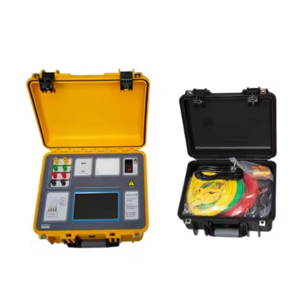 Auto Testing 20A Three Phase Transformer Ohmmeter Three Channel DC Winding Resistance Tester with 200 Items of Data Storage