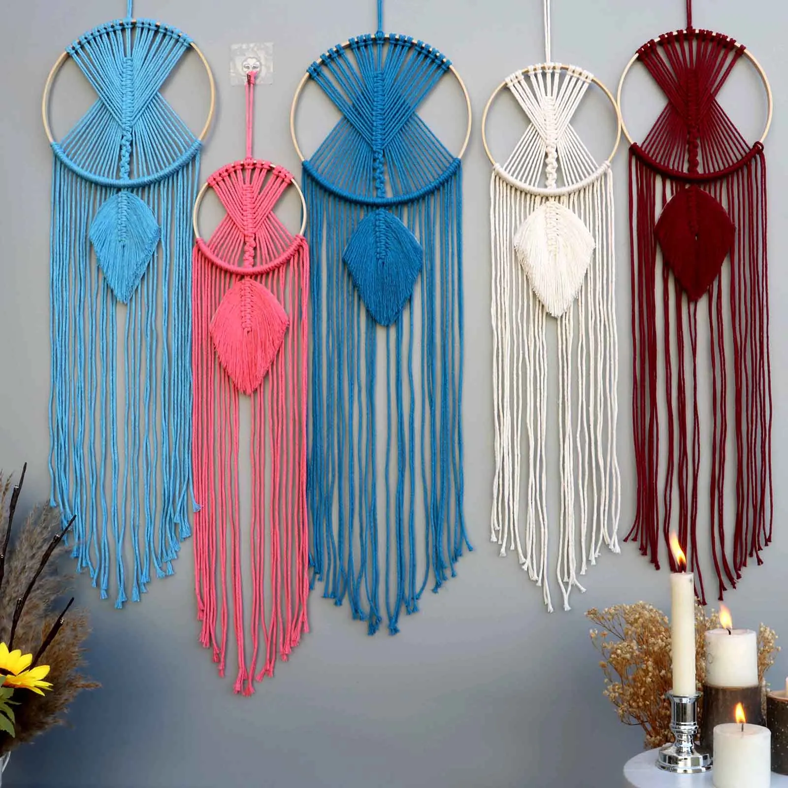 

Macrame Dream Catcher Wall Hangings Creative Nordic Dreamcatchers Boho Nursery Ornament Home Room Kids Decor Gifts