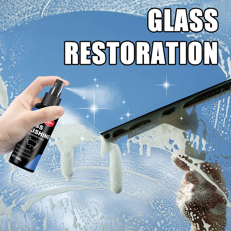 Automobile Glass Water Repellent Spray – Rainproof hydrophobic coating and anti-fog wax. Perfect for car windows and bathroom