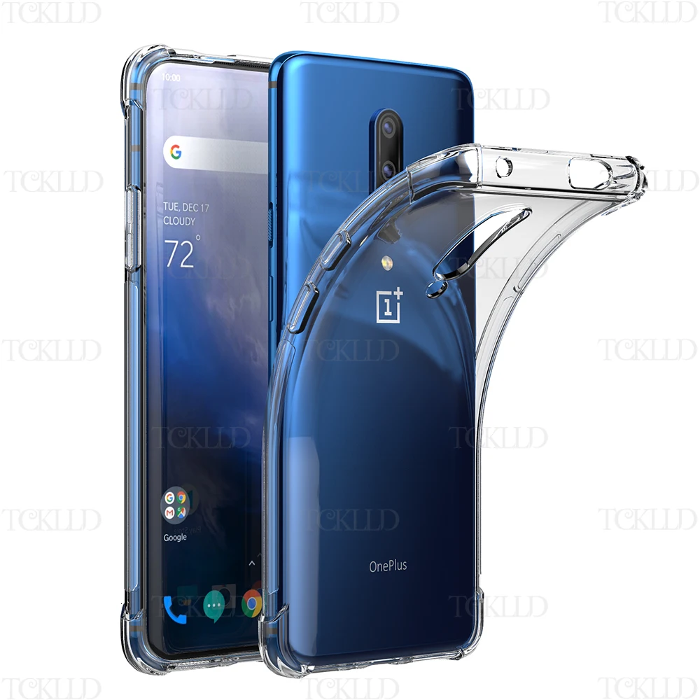 Klares weiches TPU für oneplus 6 7 8 9 10 pro 5g stoß festes Anti-Schock-Gehäuse mit voller Abdeckung hinten oneplus nord ce 2 6t 7t 8t pro ace shell