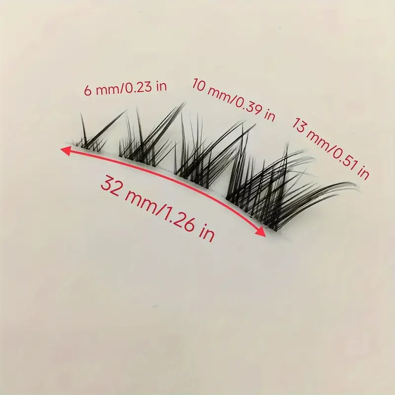 Pestañas postizas Fox Eye, extensión de extremo de ojo ahumado ligero, pestañas postizas inclinadas, mejore tu apariencia, perfecto para uso diario