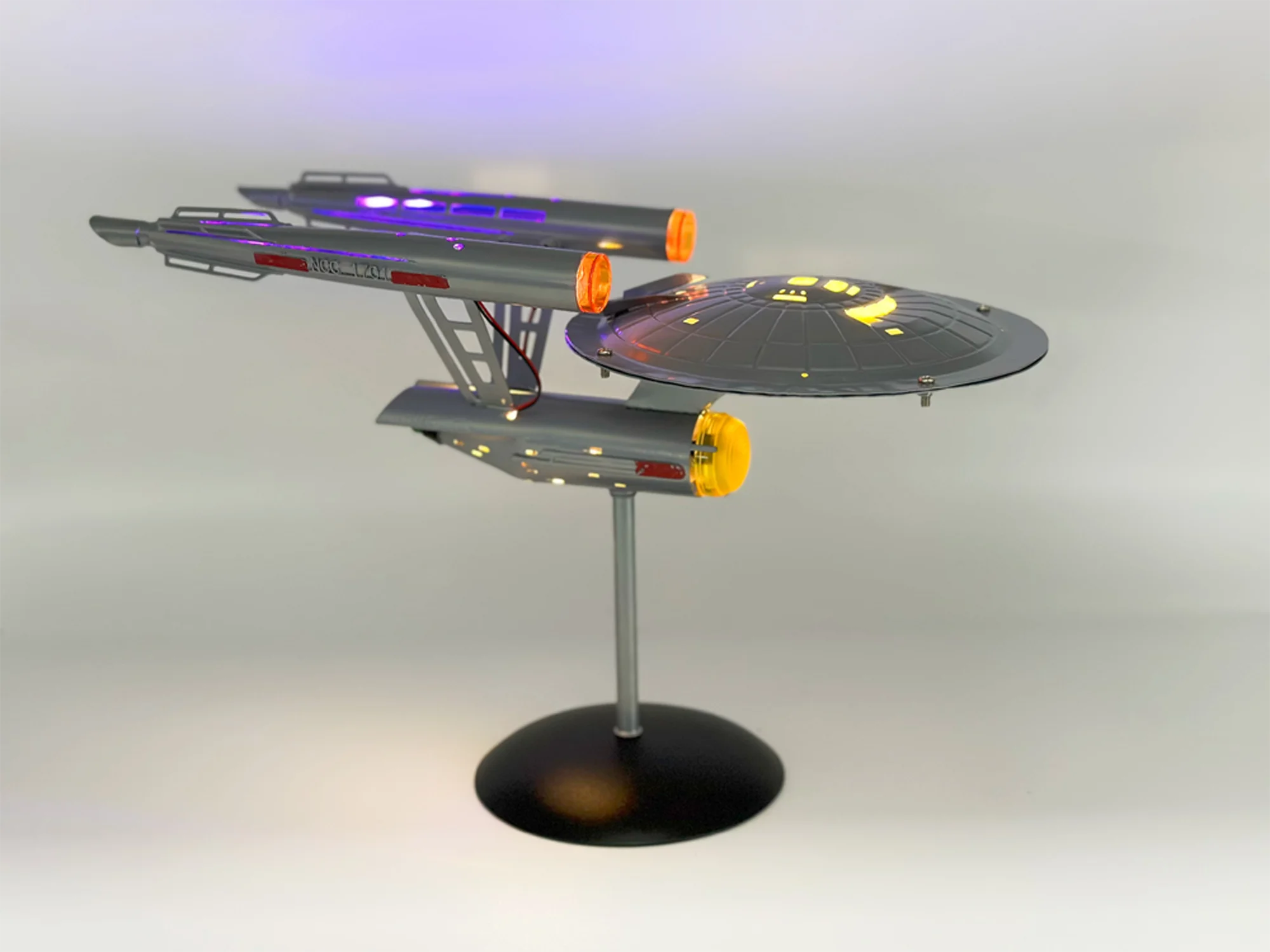 Metal Aircraft Replica Aircraft Star Treks Enterprise 1:1000 Model Assemble Starship Handicraft Ornament Collectible Toy Gift