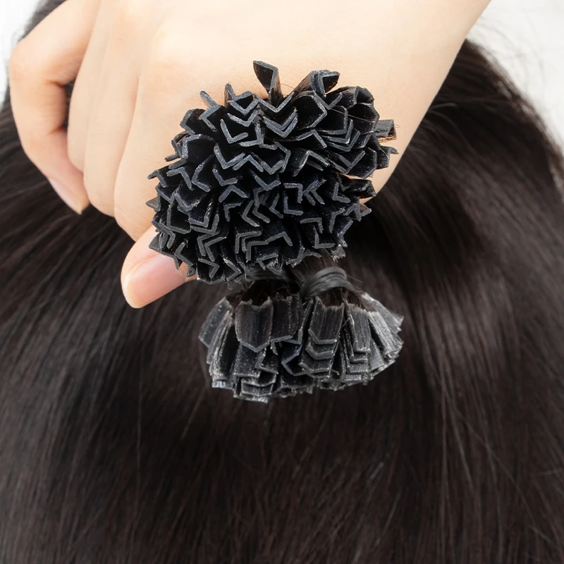 K Tip Hair Extensions Hot Fusion Haarverlenging Echt menselijk haar 1 cm Italië Keratine Lijm Machine Remy 12-24 inch 30 40 50 G/pak