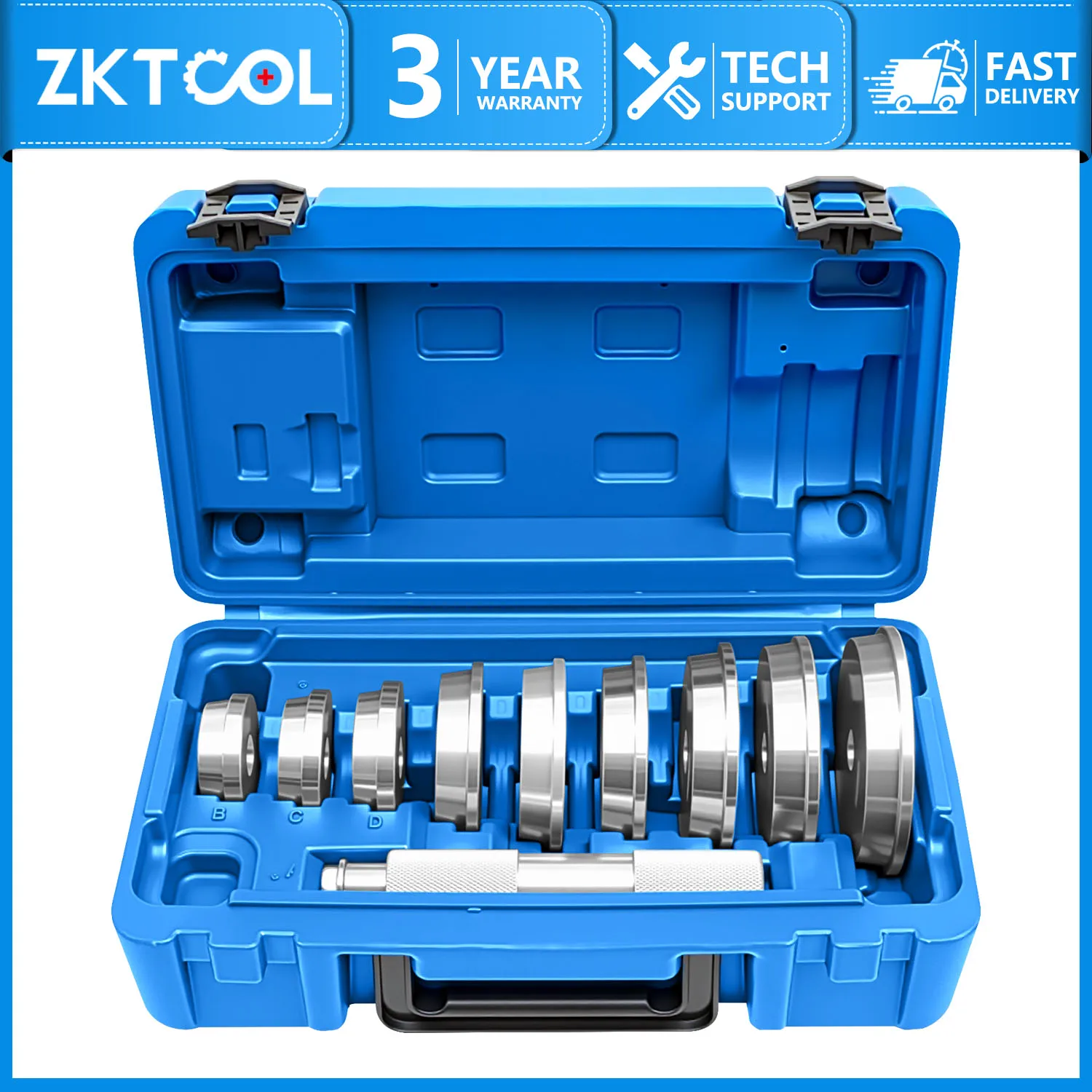 

Инструмент для установки ступицы подшипника из 10 предметов и комплект для установки драйвера уплотнительной втулки | драйвер уплотнения и 9 адаптеров