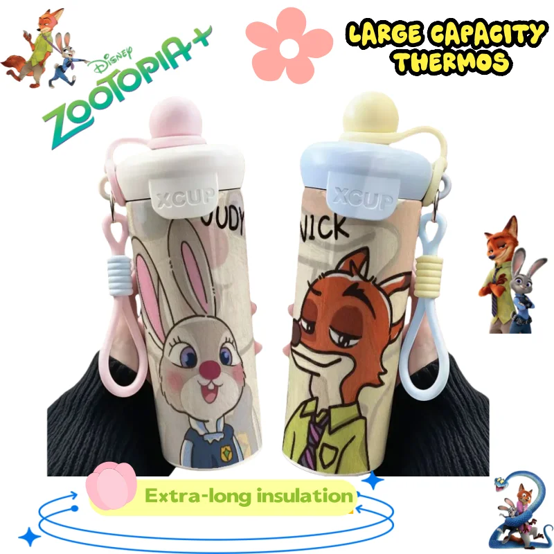 

Disney Zootopia милый мультфильм изолированная большая емкость чашка для воды из нержавеющей стали кофейная кружка простая и стильная студенческая чашка аниме