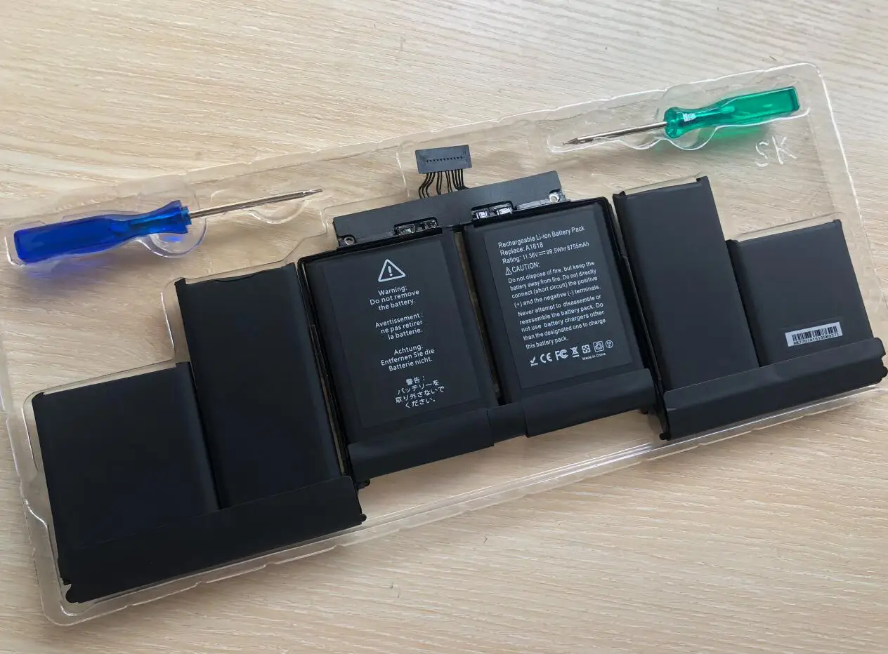Imagem -05 - Bateria para Apple Macbook Pro A1618 11.36v 99.5wh 15 em Retina A1398 2023 Ano 02000079 Mjlq2ll a Mjlt2ll a