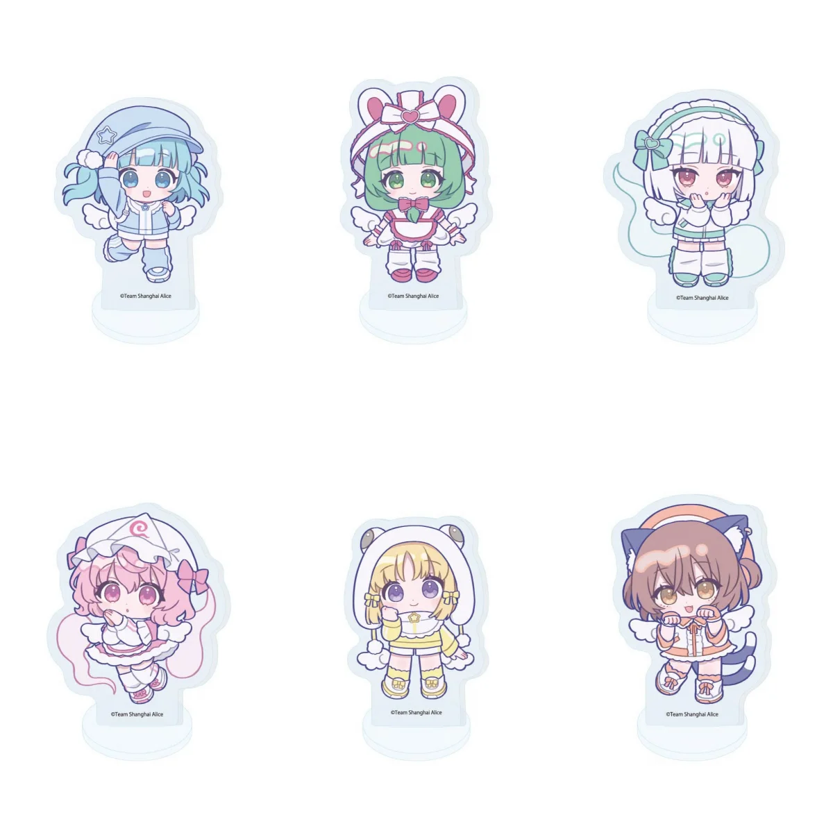 10CM Anime Touhou Project Acrylic Keychain Model Cosplay Characters Ornament Accessories Goods Collection Gifts