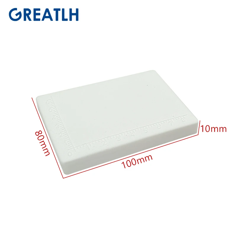 1pcs Carving Board Silica Gel Measuring Distance Tool White Blue Ophthalmic Instrument