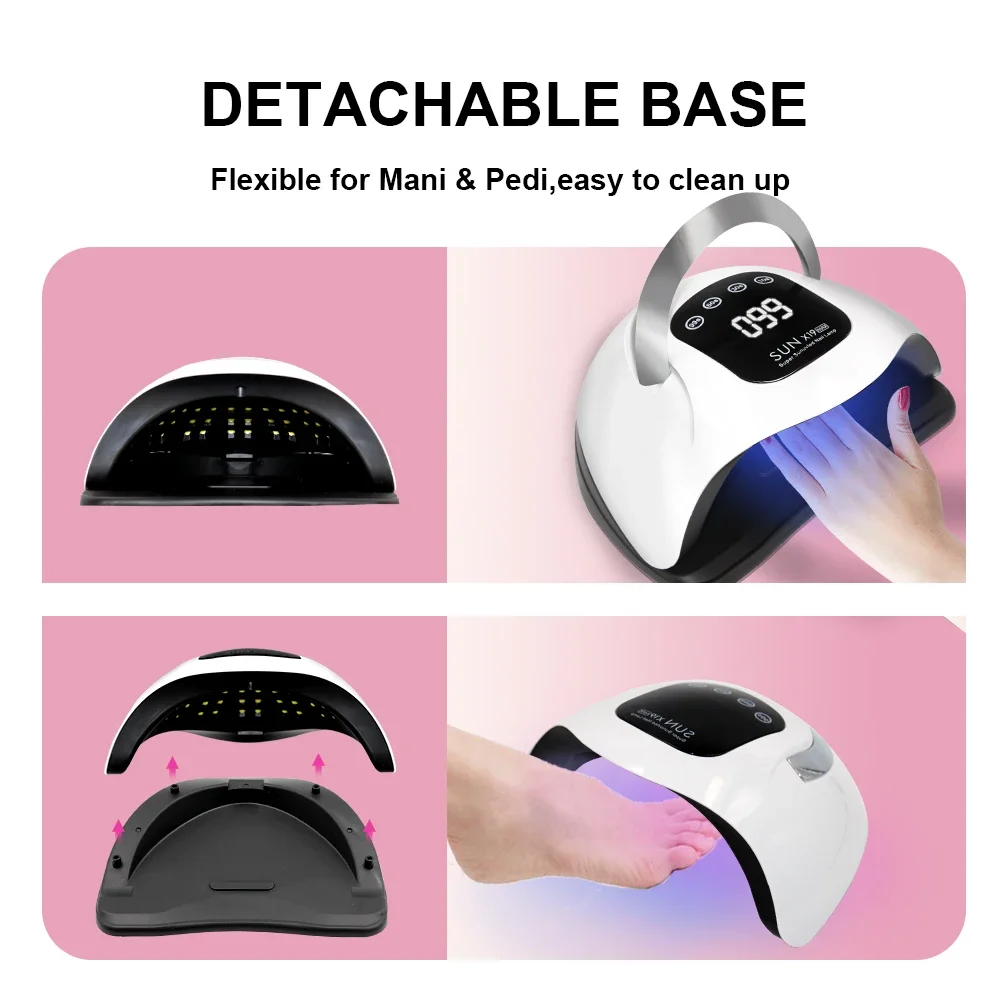 Professional UV LED Gel Polish Drying Nail Lamp for Nails 320W High Power Curing UV dryer Light with Large Screen Nail Equipment