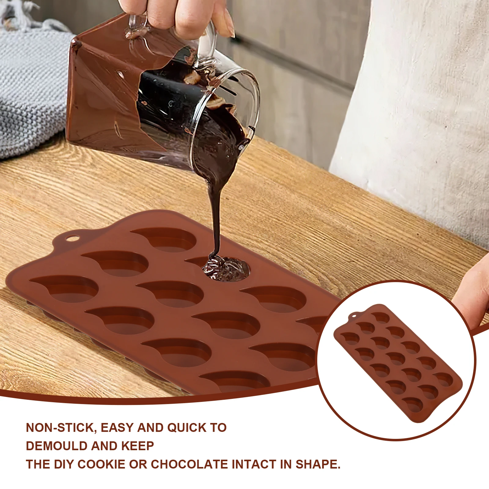 

2 PCS Baking Mold Homemade Chocolate Molds Silicone Cake for Oven Multi-purpose Professional Shop