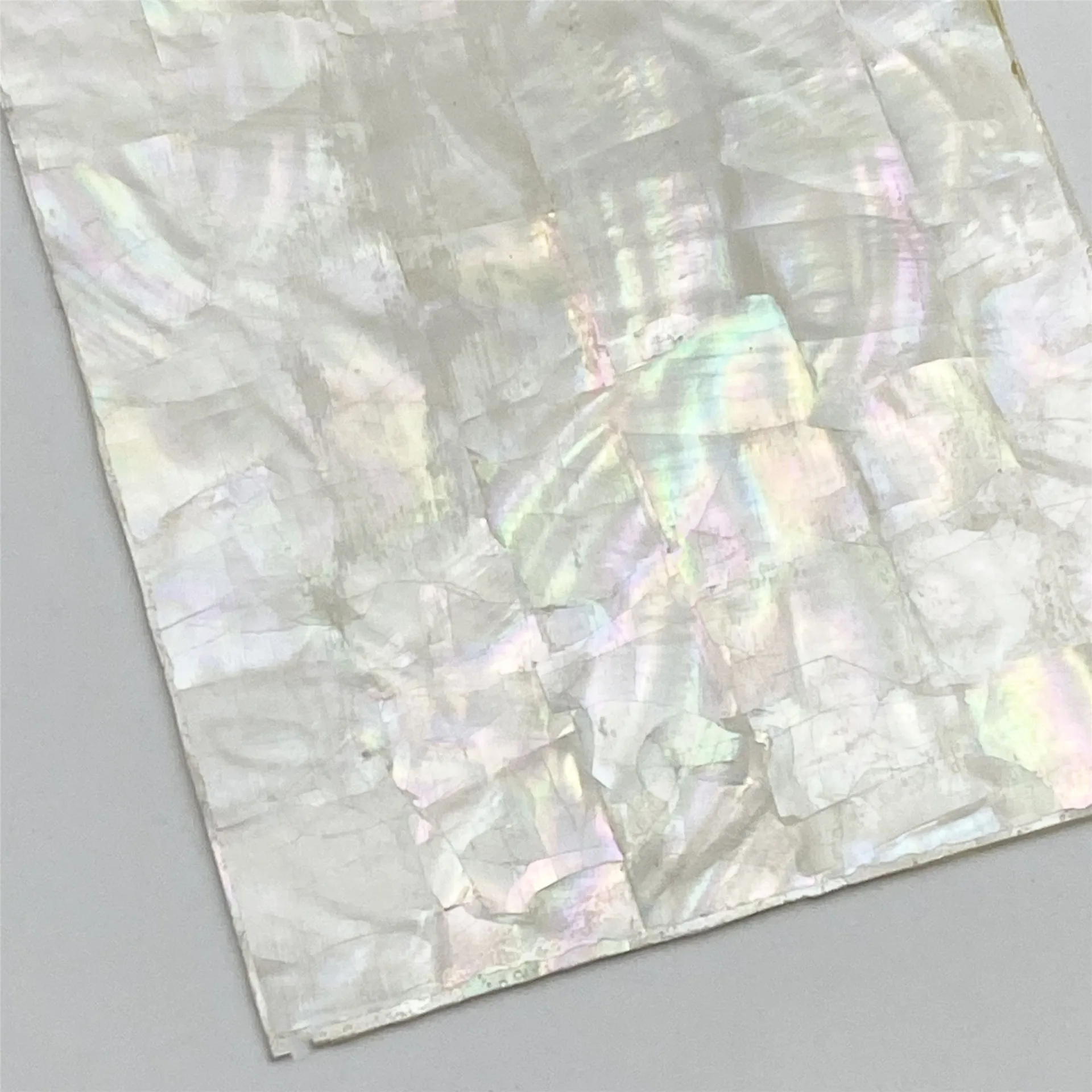Natural Shell & Acrylic Composite Sheet 240x140x2mm for Guitar Inlay Furniture Marquetry DIY Jewelry Making Craft Plate