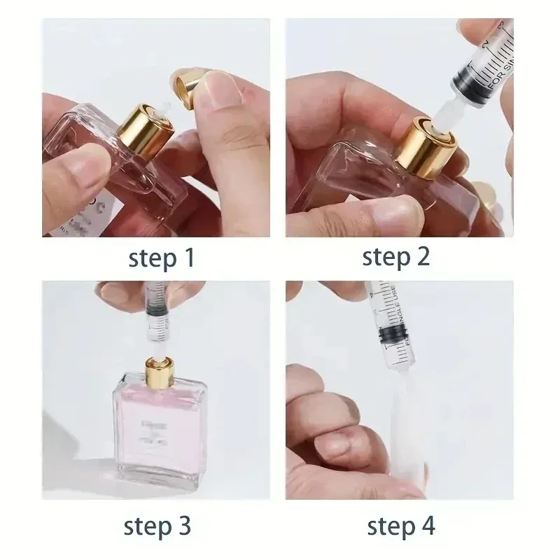 1/3pcs 5/10ml Syringe Plastic Perfume Dispenser Tool Refills Cosmetics for Quantitative Distribution of Refillable Bottles