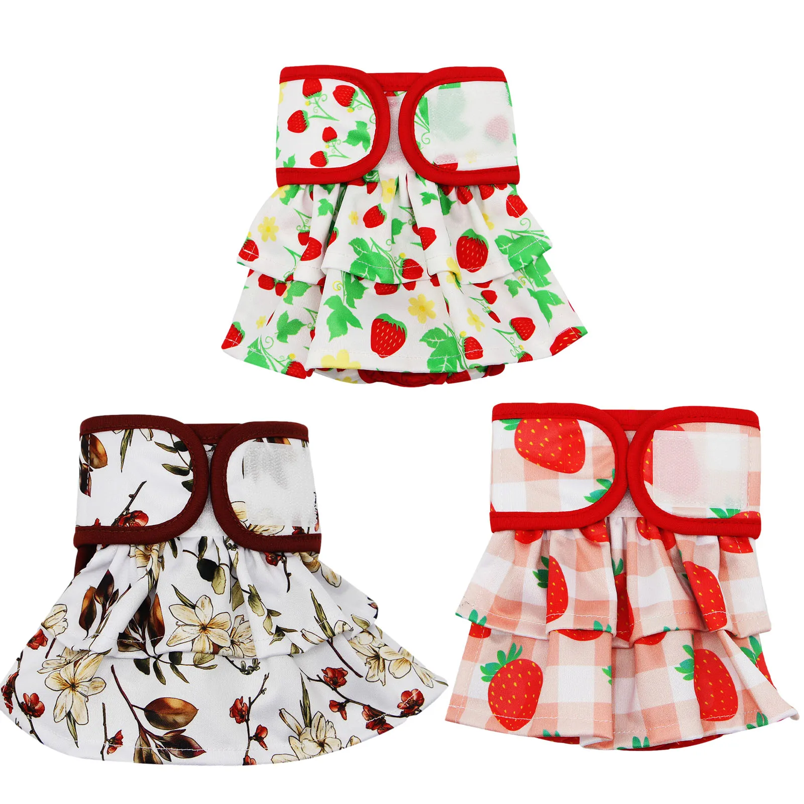 Adorable Female Pet Dog Puppy Diaper Skirt Physiological Sanitary Short Panty Nappy Underwear XS/S/M/L