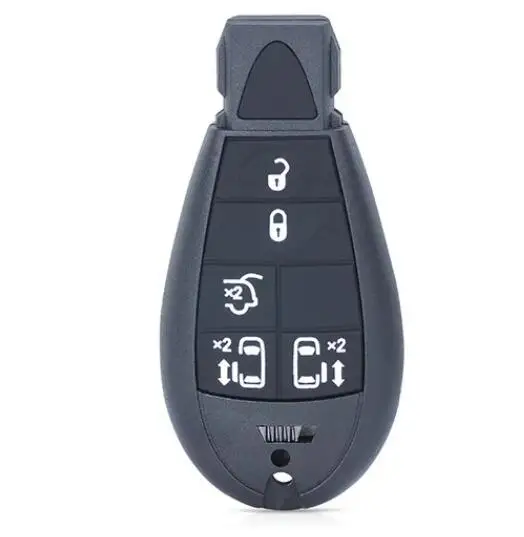 KEYECU 2/3/4/5 Button Remote Key Shell Case for Chrysler Voyager RT Models 2008 - 2014 , Jeep Cherokee Sport KL 2014 - 2019