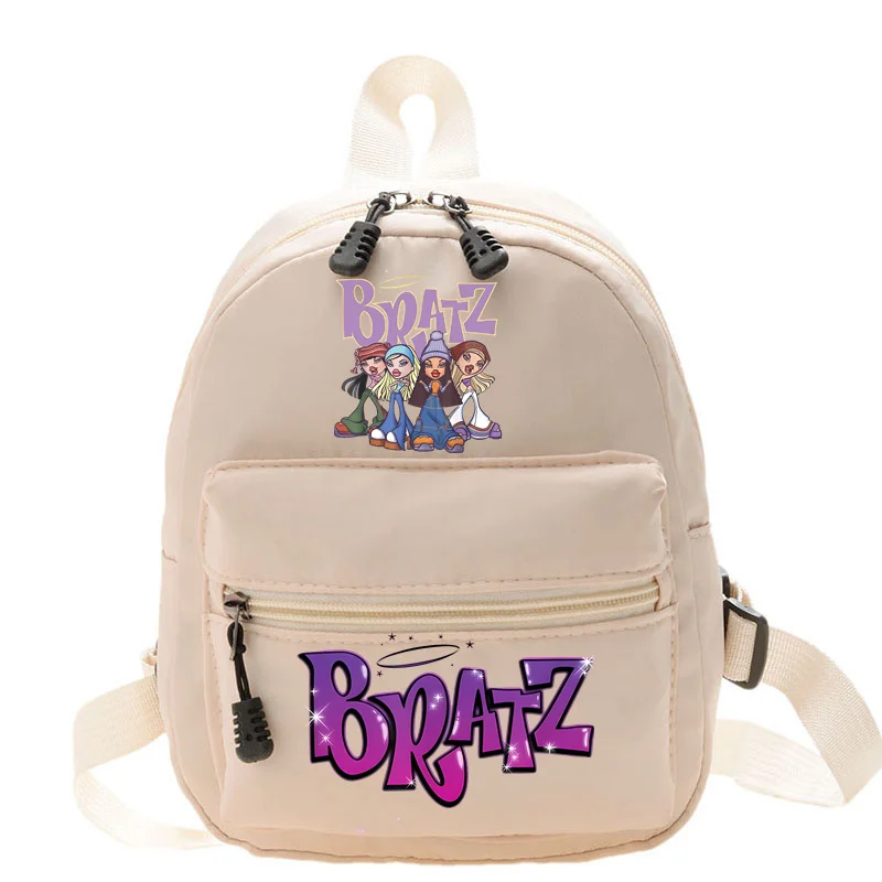 Bratzs-Mochila Anime Feminina, bolsa estilo universitário, design de menina adolescente legal, mini mochila conveniente, moda moderna, 2024