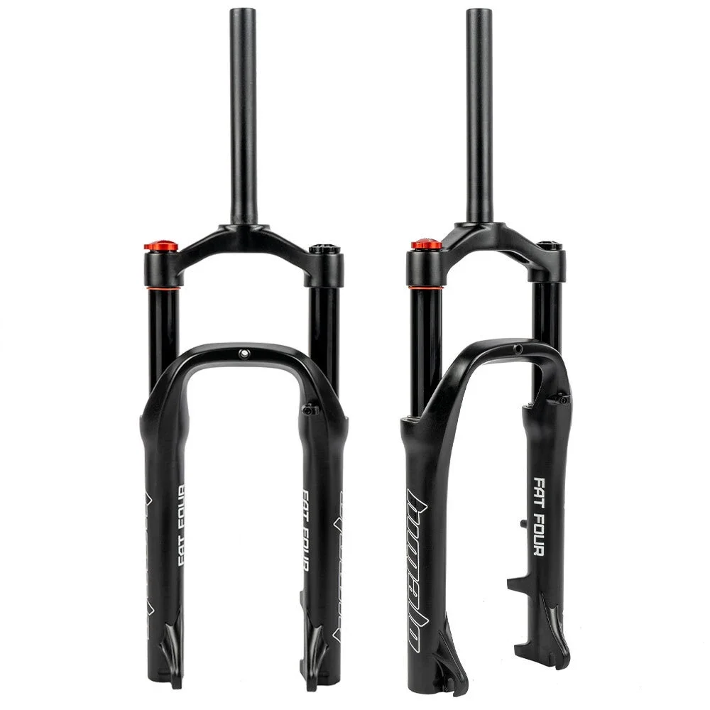 20 Inch MTB Mountain Bike Road Bike Fat Air Suspension Fork Shock Absorber Axle 135mm for Fatbike Beach Bike 4.0 Wide Tires