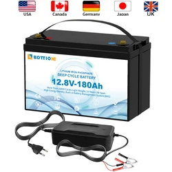 EU/US/JP 12.8V 50Ah 100Ah 120Ah 180Ah 200Ah LiFePO4 Battery For Campers Golf Cart Battery Off-Road Off-grid Solar Energy Battery