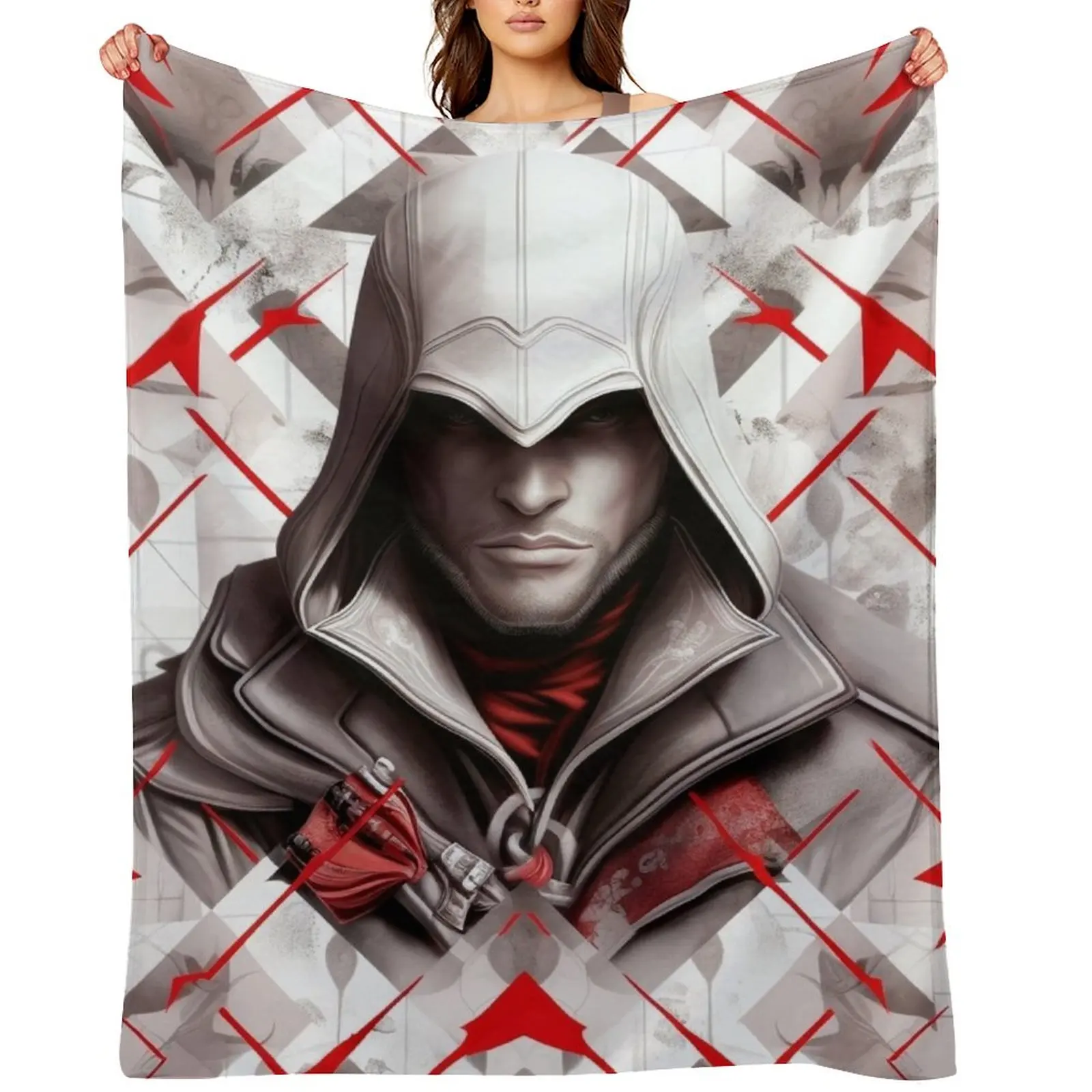 

The Master Assassin Throw Blanket Stuffeds Flannel Soft Plush Plaid Furry Blankets