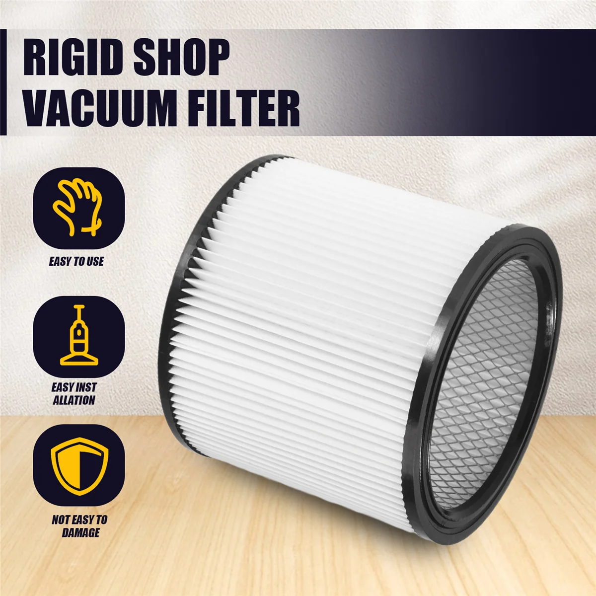 Сменный фильтр FZFZ для 90350 90304 90333. Сменный фильтр подходит для большинства пылесосов для влажной и сухой уборки, 5 галлонов и выше.