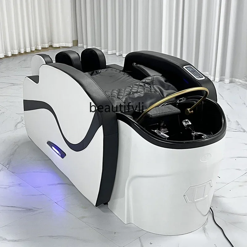 Electric Massage Shampoo Bed Hairdressing Shop Thai Flat Lying Hairdressing Shop Automatic Head Therapy Bed Massage Couch