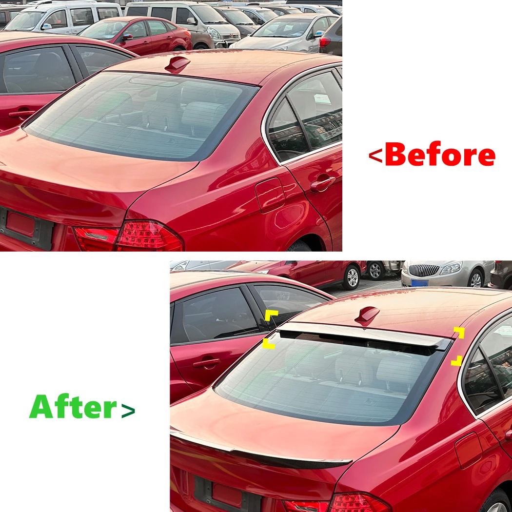 Car Rear Roof Spoiler Wing Rear Trunk Splitter Trim For BMW 3 Series E90 318i 320i 2005 2006 2007 2008 2009 2020 2011 2012