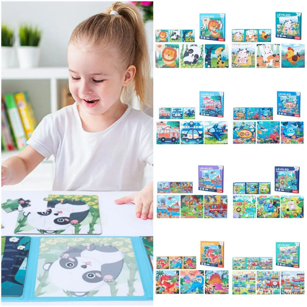

Cartoon Pattern Advanced Magnetic Children's Puzzle Multicolor Early Learining Magnetic Puzzles Leveled Easy To Difficult