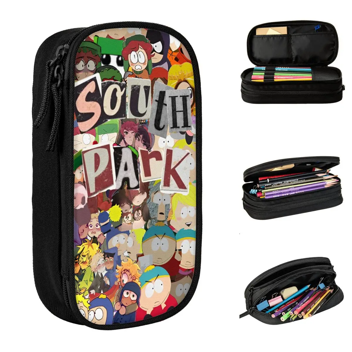 

Пеналы с героями мультфильмов «Годячая игла», милая аниме-мультяшная коробка для ручек, сумка для детей, большая школьная косметичка для хранения студентов, пенал