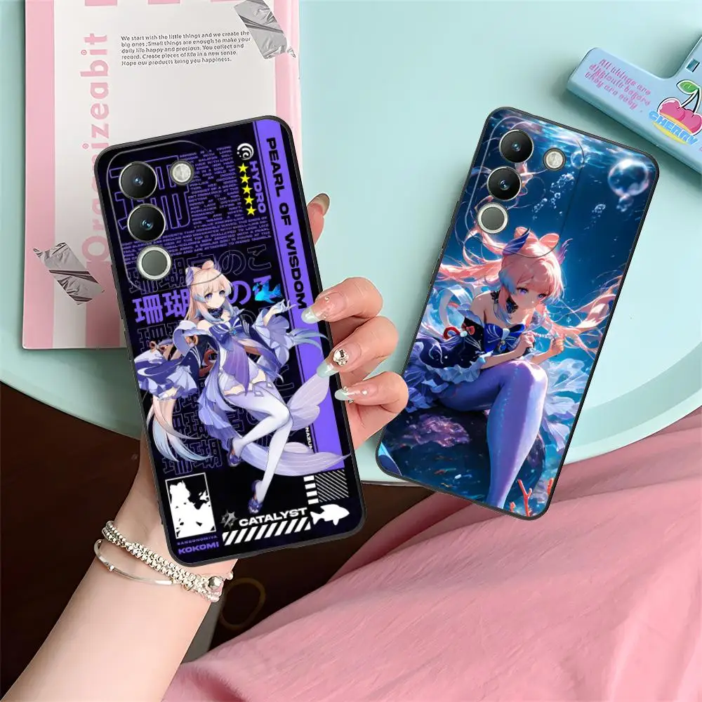 

Game GI Kokomi Phone Case for VIVO V60 V50 V40 V30 V29 V27 V25 V23 Pro Lite 5G Soft TPU Shockproof Cover