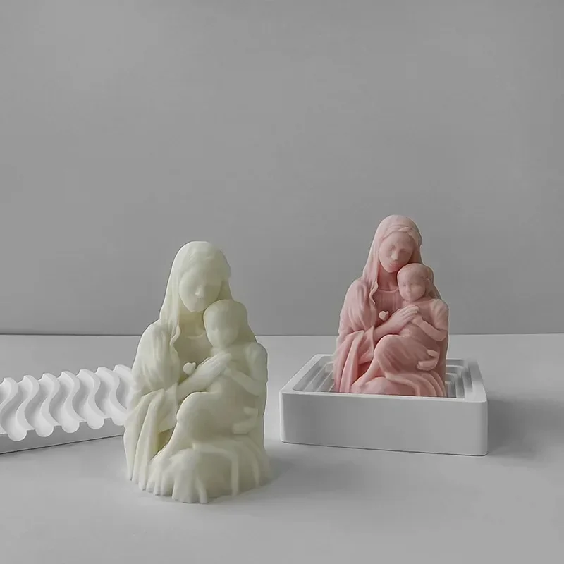 

3D Goddess Statue Silicone Mold Mother Mould Handmade Aroma Candle Mold