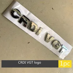 New Car 3D CRDI VGT Logo Sticker Emblem Badge Decals for Hyundai KIA Renault TOYOTA BMW Ford Focus Car Styling