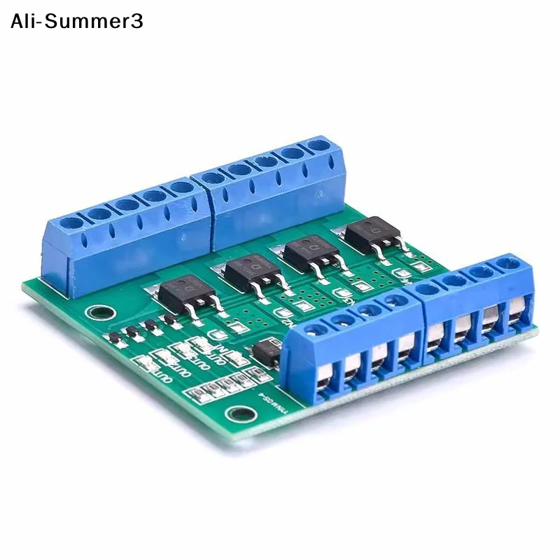 

【YS3】【AS】1Pcs Optocoupler Isolated Driver Board For LED Lighting & DC Motor Control 4-Channel PWM MOSFET Switch Controller
