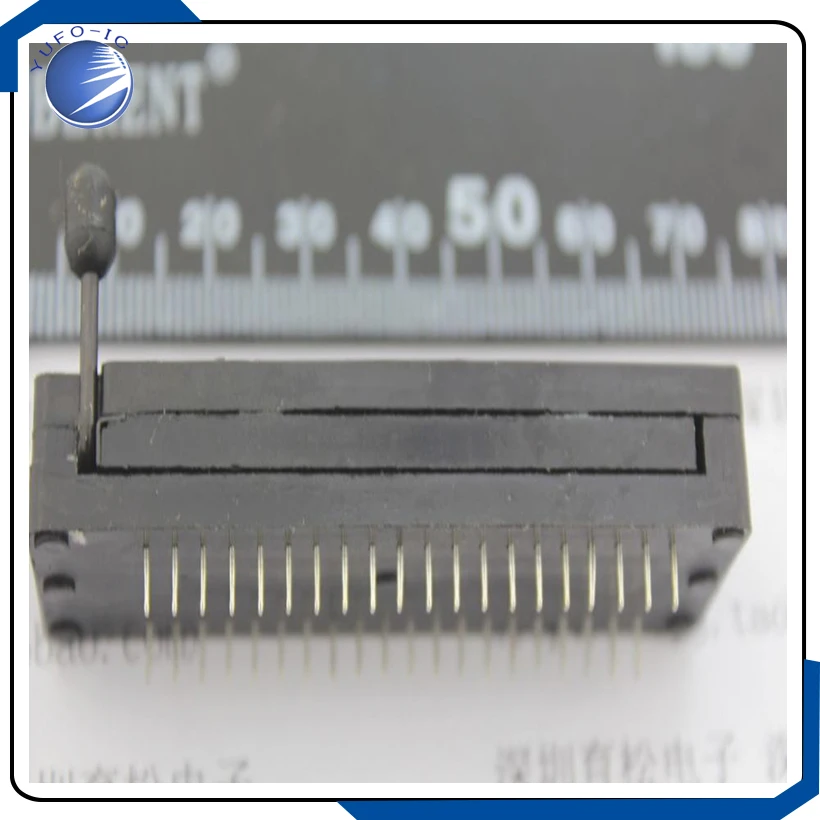2PCS/LOT  3MM black silver plated locking seat 40P lock block 40P live seat 40PIN test socket seat connector