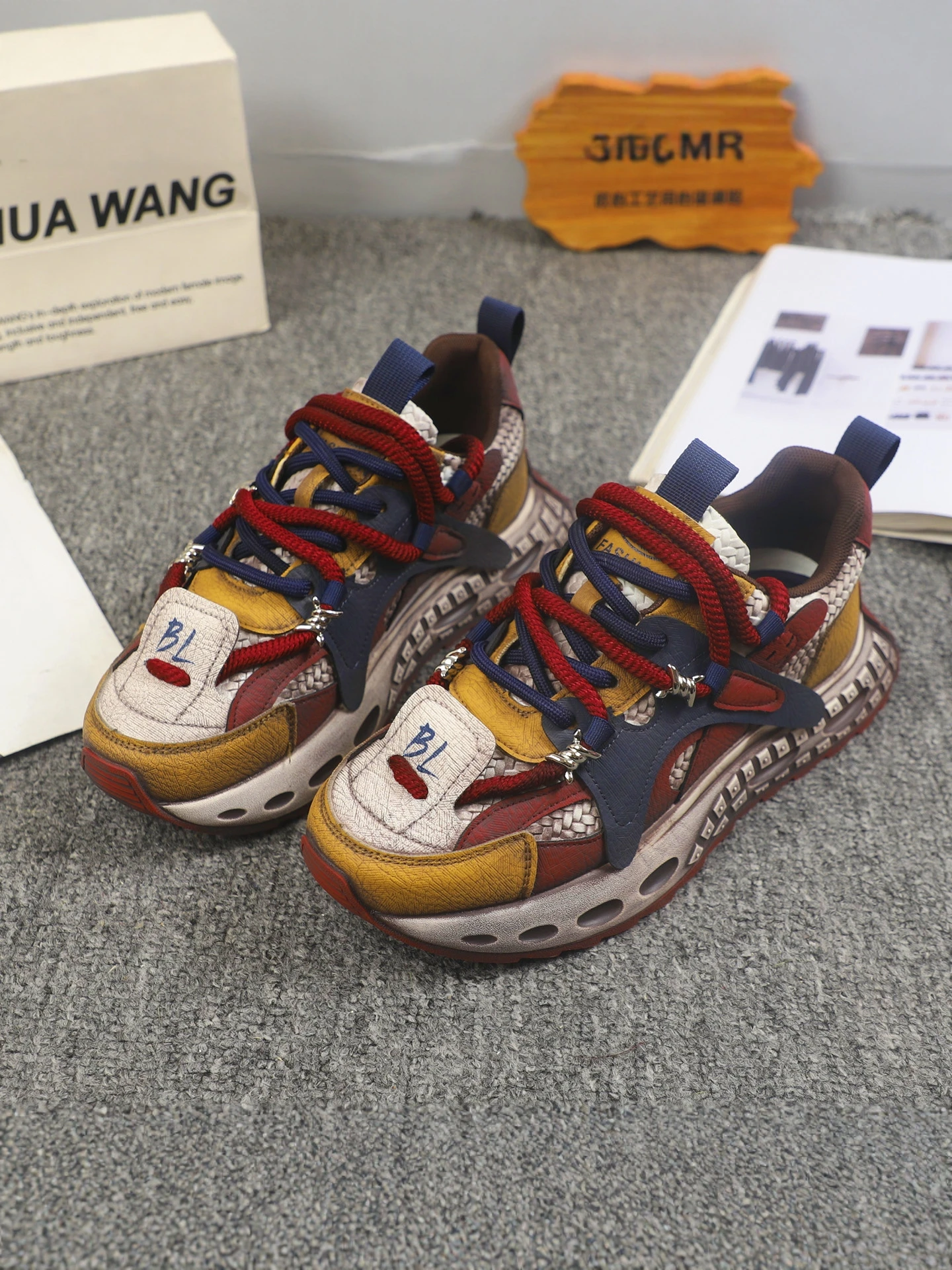 

Fall Faion Versatile Casual Sports Breathable Thi Bot Wear-Resistant Anti-Slip Dad oes Increased Height Comfortable