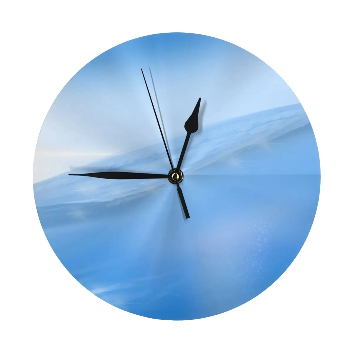 Frutiger Aero And Frutiger Aqua - Digital Painting Made On A Tablet  Wall Clock Room Decoration Clock Must-have Ornament Round