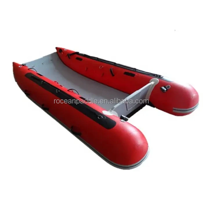 

Factory Stable High Pressure Drop Stitch Air Floor 11 Ft Inflatable Catamaran Inflatable Boat Dinghy Mini Cat Boat
